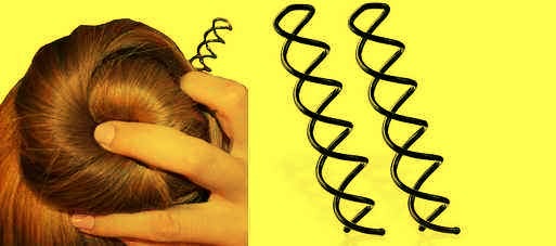 20. Use spin pins instead of bobby pins to hold buns in place.

 
They are so much faster and easier to use, and a total game changer if you have thick hair. BONUS: buns usually don't give you headaches the way ponytails do.