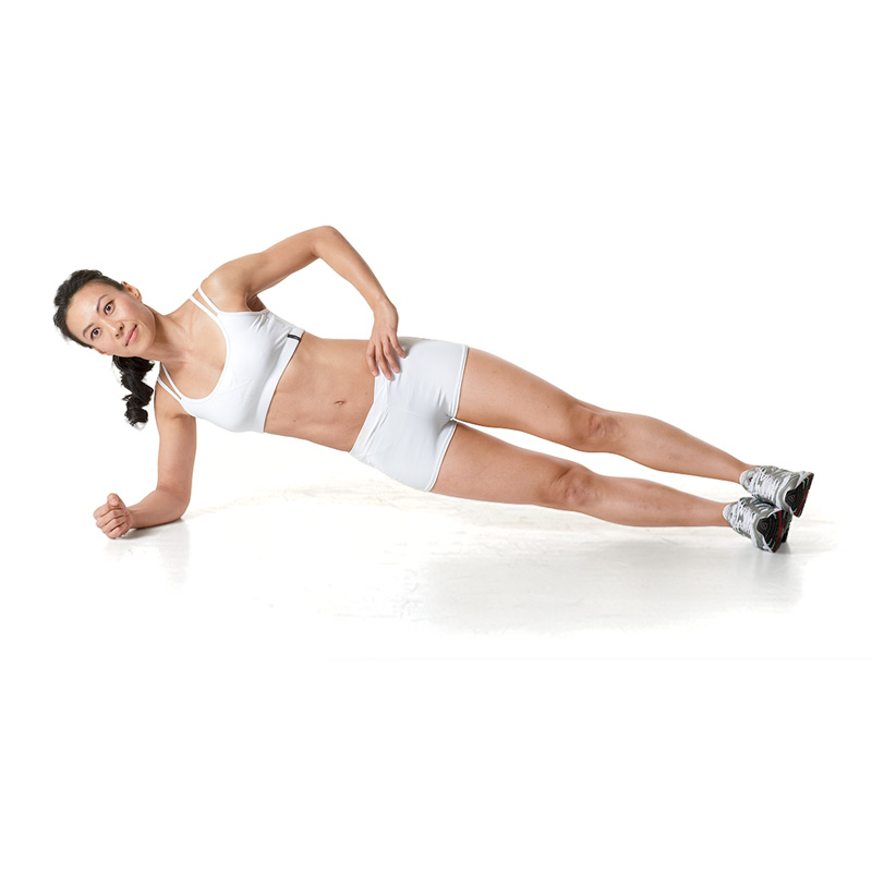 Side plank
3 sets/ 30 seconds