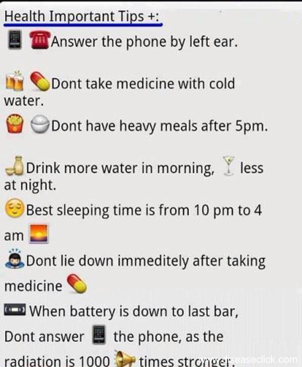Heath Tips That You Didnt Know And Should Folow Every Day π±