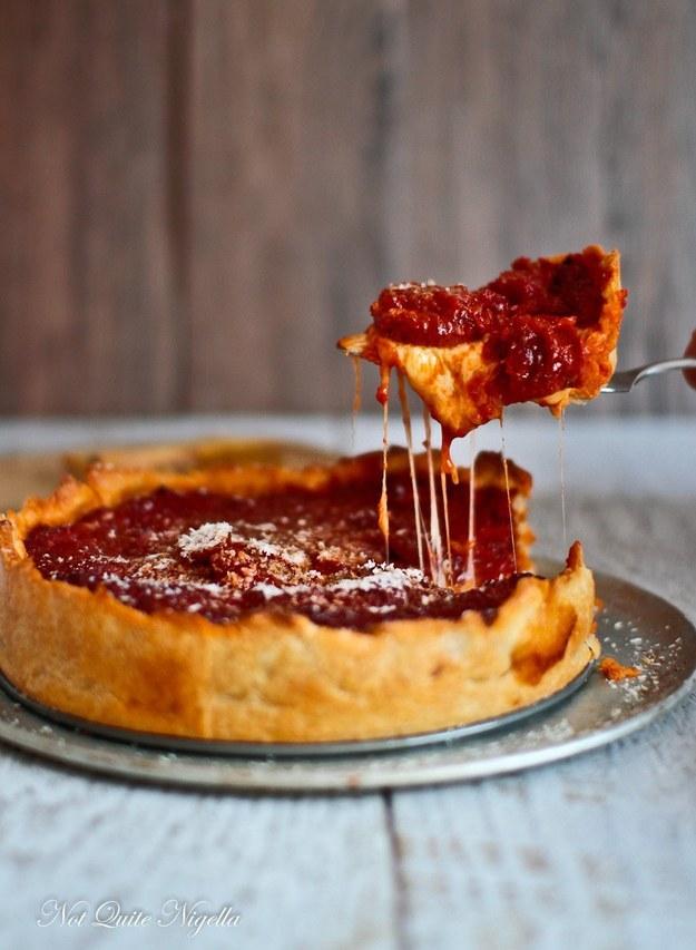 14. Chicago Deep Dish Pizza 