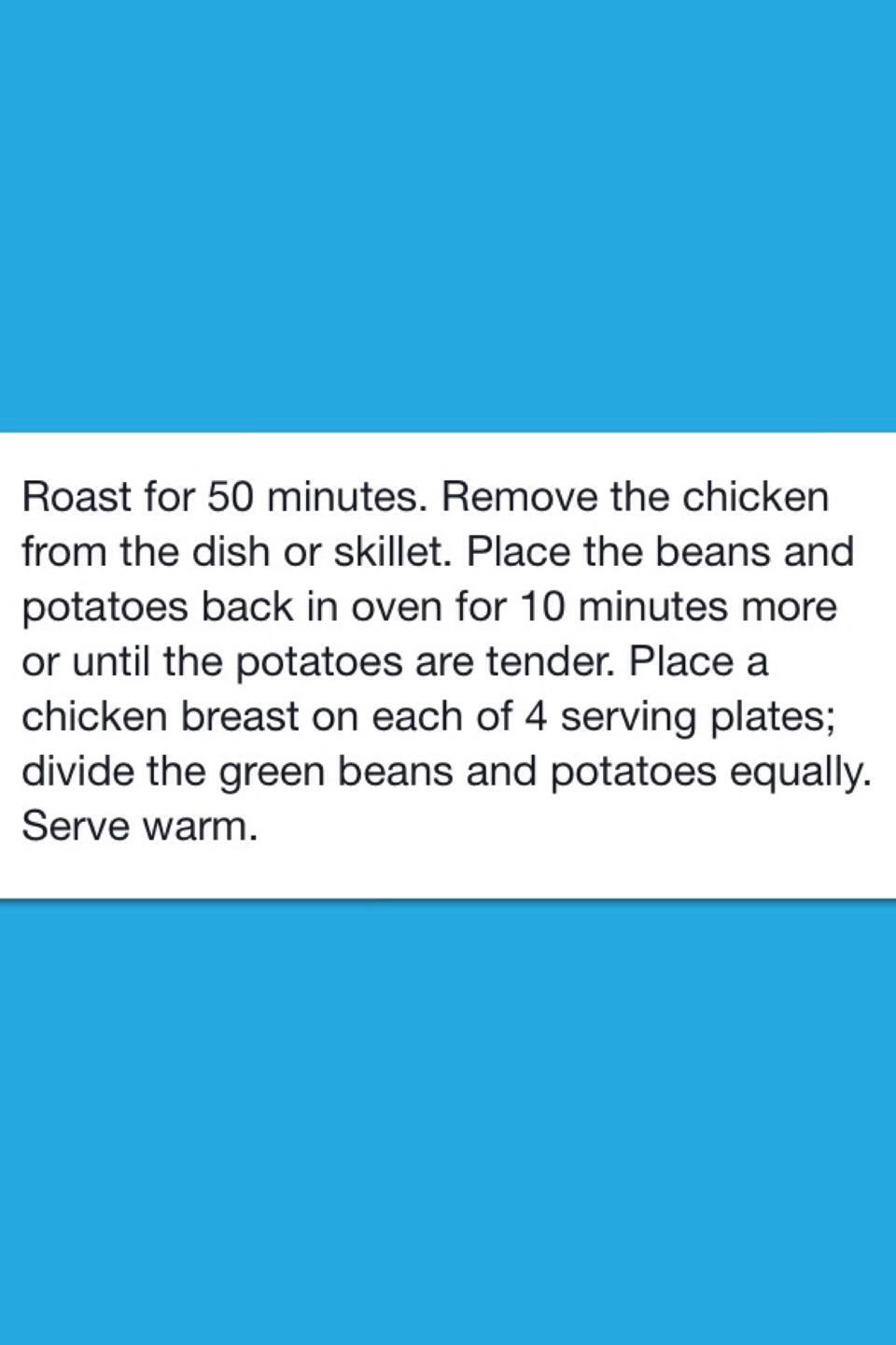 Garlic & Lemon Chicken W Green Beans And Red Potatoes 