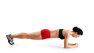 45 second plank hold