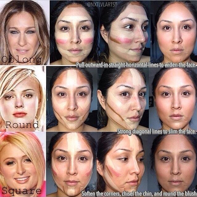 3. Not contouring for your face shape

If your favorite YouTuber's contour tutorial didn't work for you, it's not due to inexperience on your part. You should adapt contouring to best accentuate your face shape!