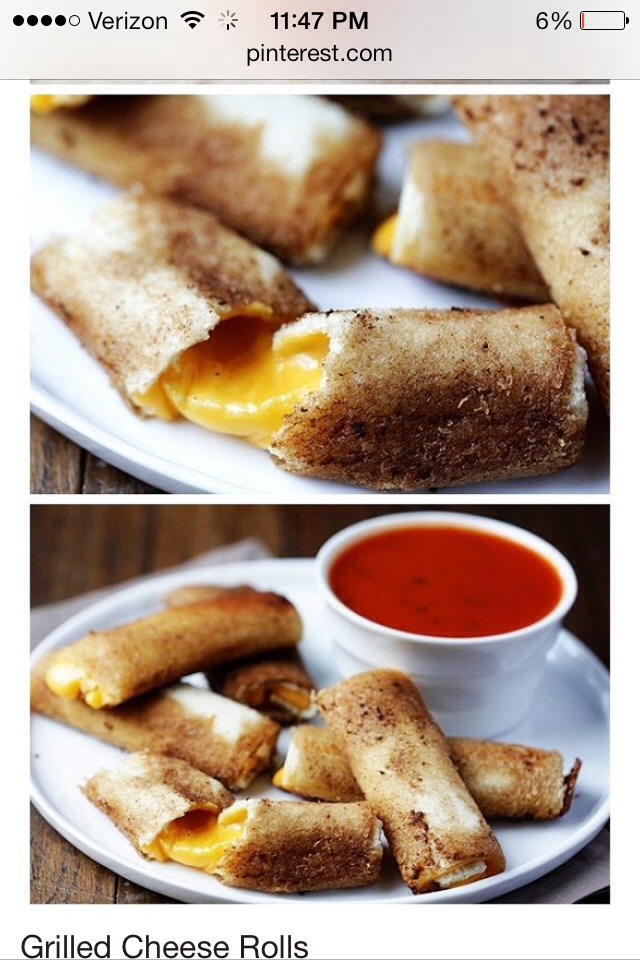 Grilled Cheese Rolls