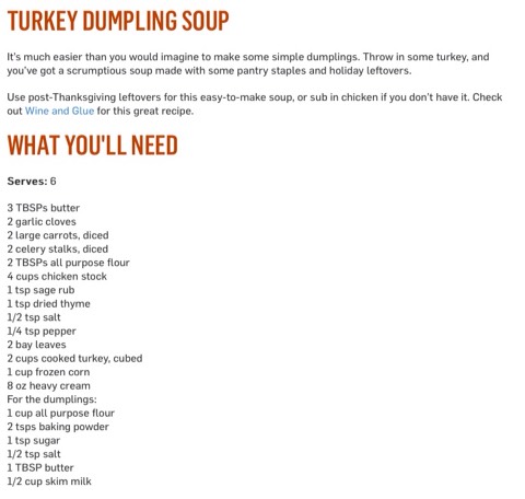 Turkey Dumpling Soup! 