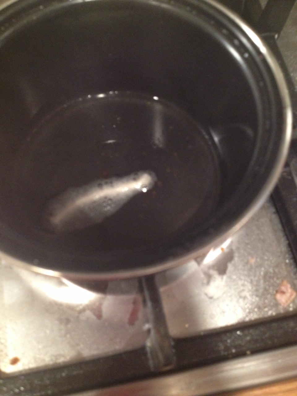 Add the string (for the wick ) 