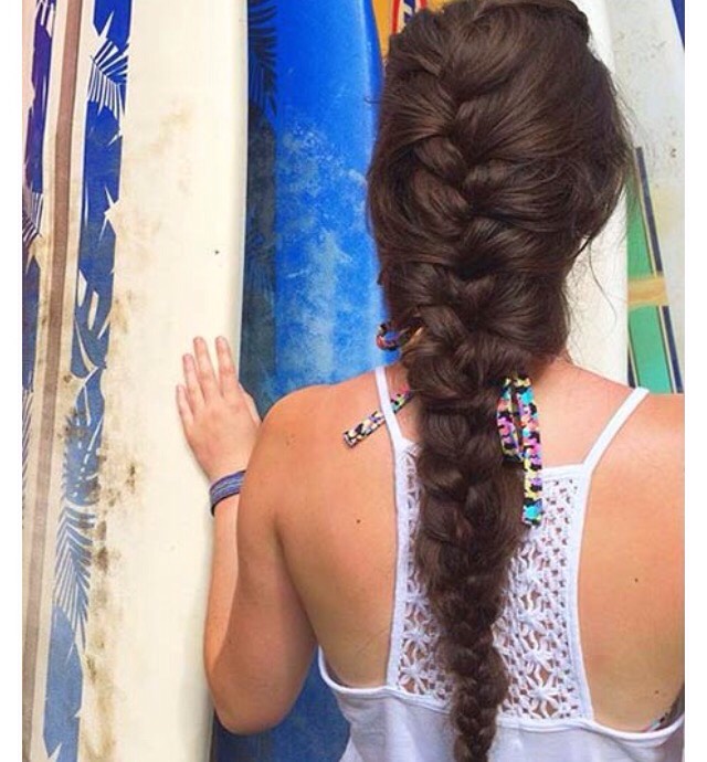 French braid for long hair
if you have long hair, this French braid will definitely look good on you. it's can be great for sports or you can pull bits out to make it messy and loose. don't worry if you have short hair, one or two of these will look great on you too. 
