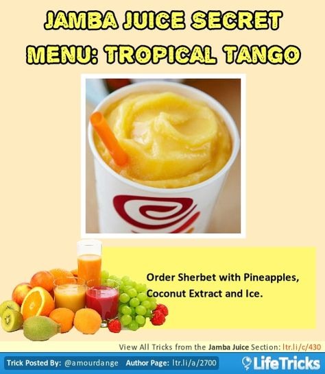 💟✨Jamba Juice Secret Menu & How To Order/ Make Them✨💟