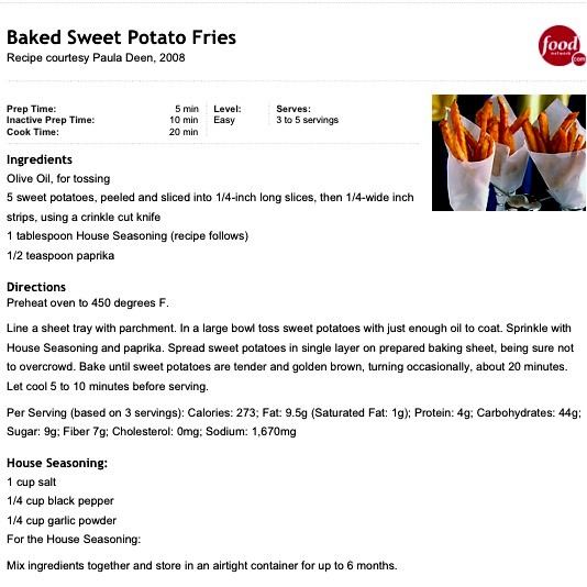 Homemade Southern Sweet Potato Fries! 