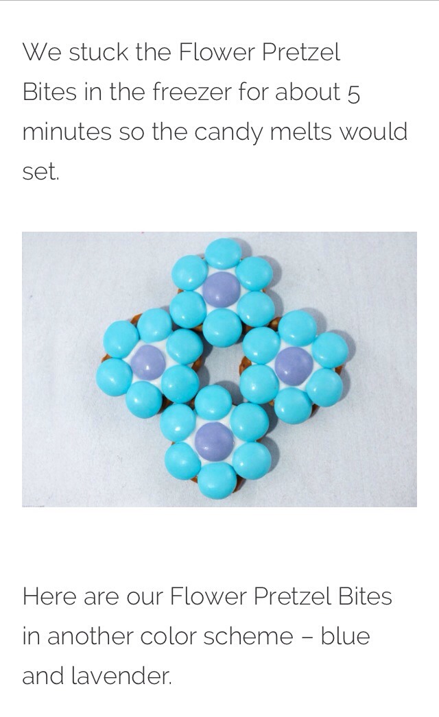 Flower Pretzel Bites 🌸