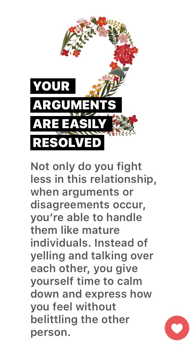SIGNS OF A HEALTHY, MATURE RELATIONSHIP! 