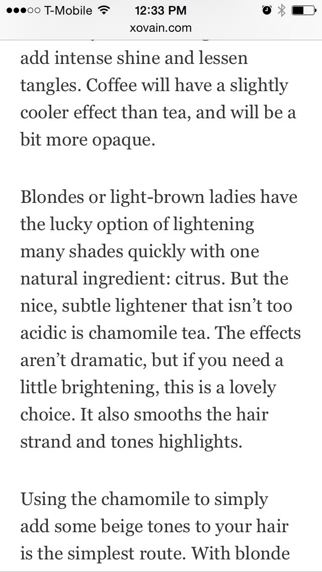 Dye Hair With Tea🙆