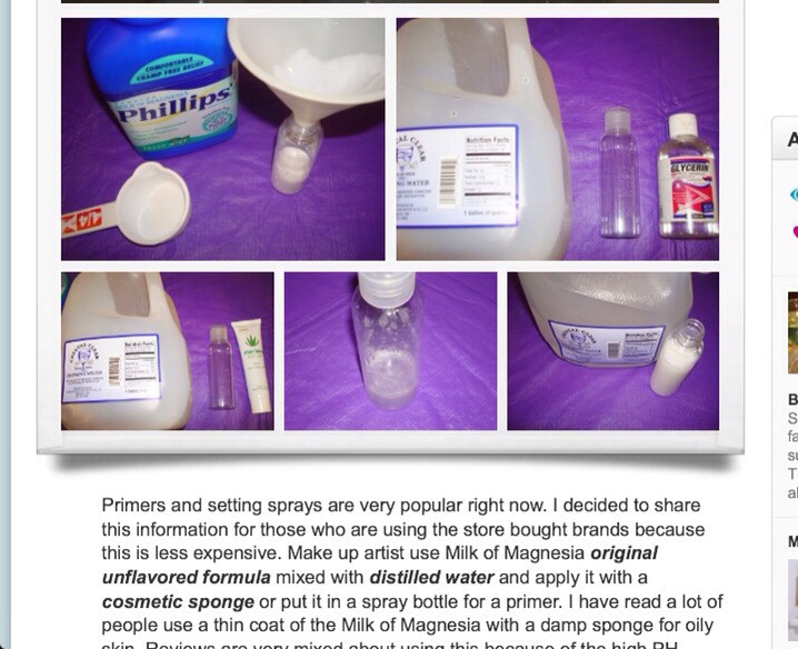Primers .. Settings Sprays