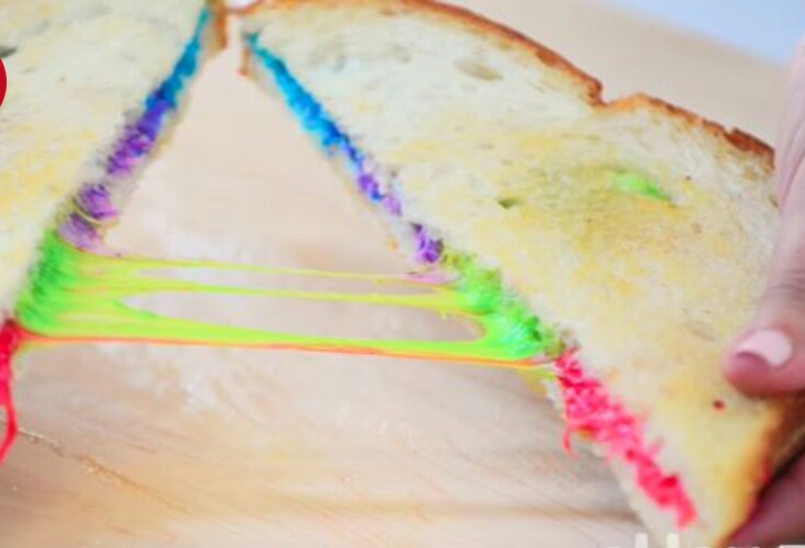 Rainbow Grilled Cheese!!!!