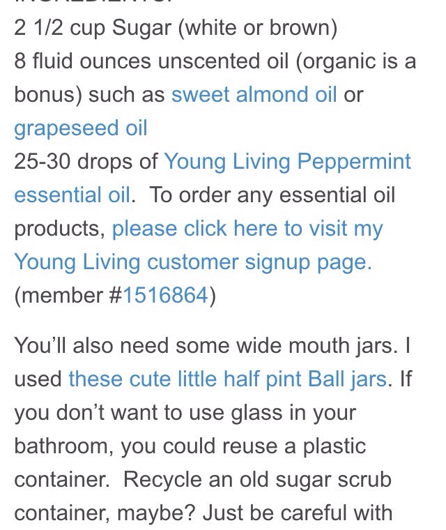 ✨❄️❤️D.I.Y Peppermint Sugar Scrub✨❄️❤️