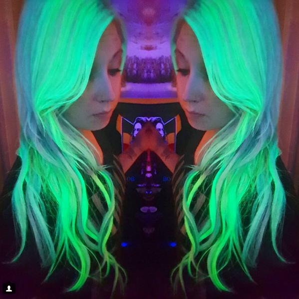 Glow-In-The-Dark Hair/ Blacklight Hair Trend