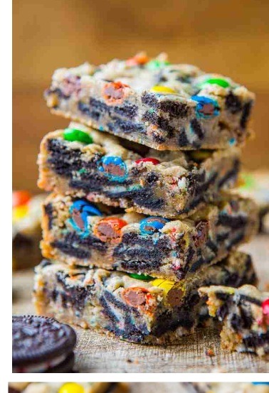 Loaded M&m Oreo Cookie Bars 