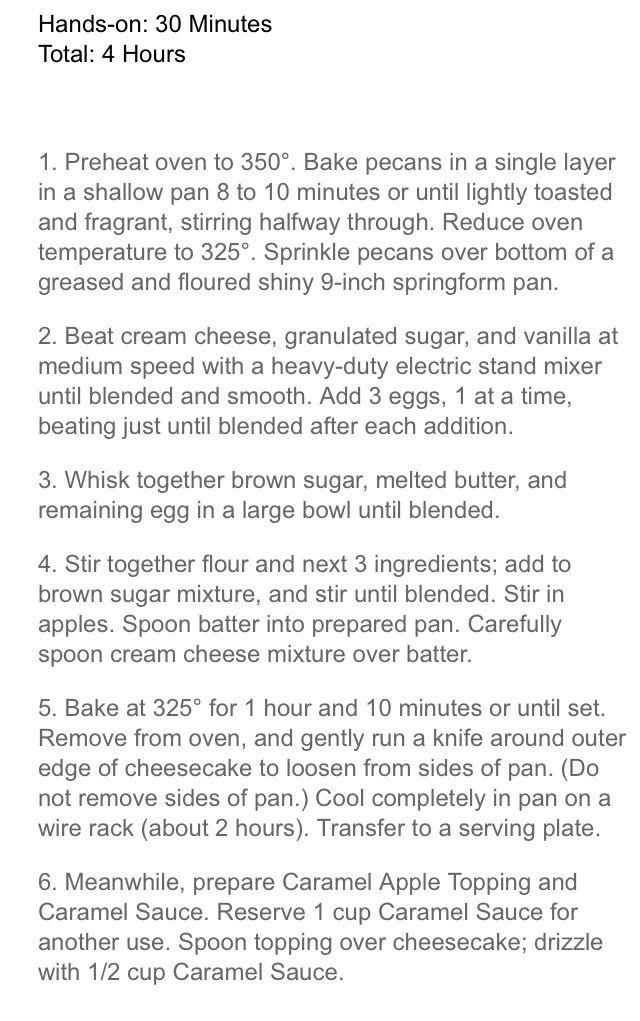 Apple Pie Cheesecake 