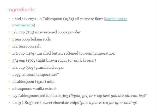 Red Velvet Chocolate Chip Cookies Recipe #tipit