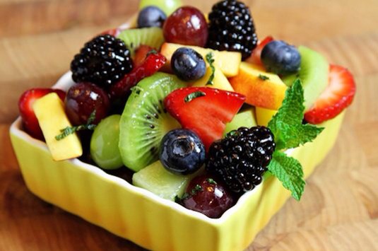 Add more fruit to your diet! Fruit has a high water content that will make you full and they are full of fiber for digestion.