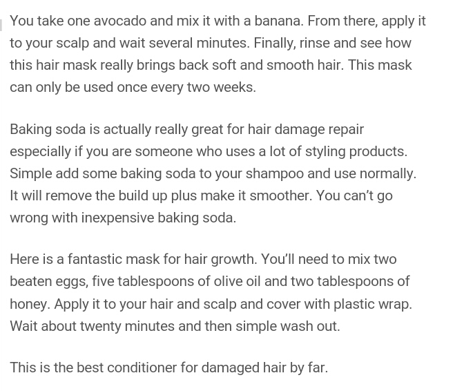 Restoritive Dry Hair Masks!