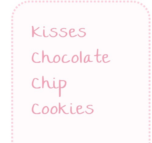 Perfect Holiday Cookie!!!! Kisses Chocolate Chip Cookies! 