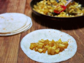 Baked Cinnamon Apple Chimichangas