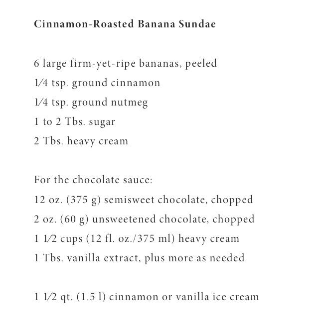 Cinnamon-Roasted Banana Sundae 