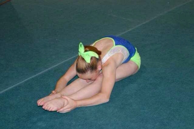 pike. try to do this with a straight back.