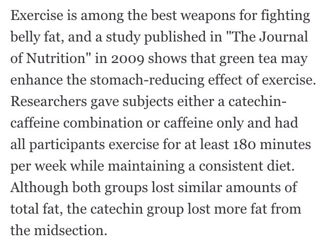 Green Tea ➡️ No Belly Fat?
