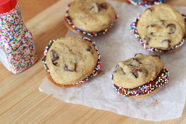 🍪Mini Chocolate Chip Cookie Sandwiches! Seriously?!🍪