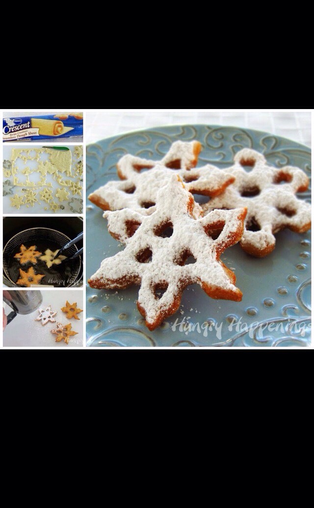 These crescent stars look amazing and can be coated in anything of your choice! Cinnamon, sugar, chocolate, honey, cinnamon sugar! The options are endless 