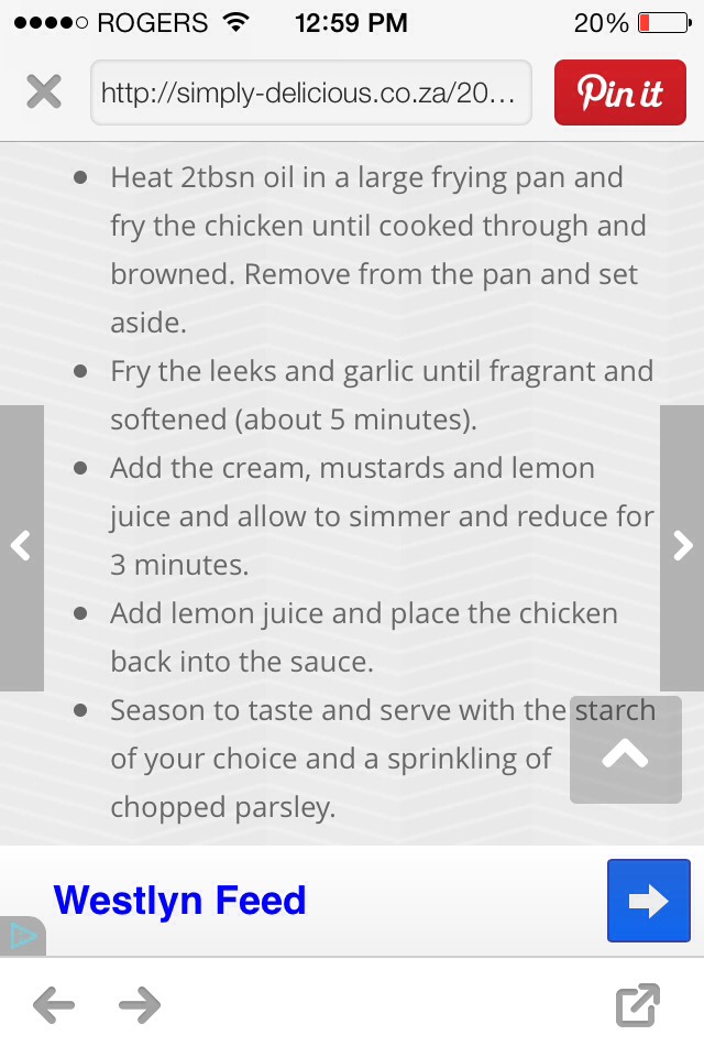 Creamy Dijon Chicken