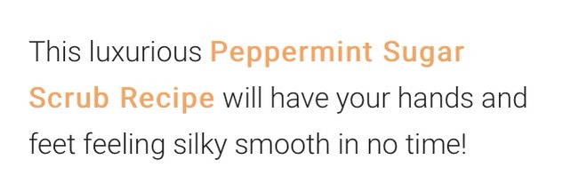 PEPPERMINT SUGAR SCRUB ❤️