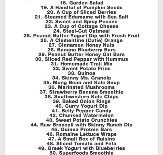 " 50 Clean Eating Snacks"🍠