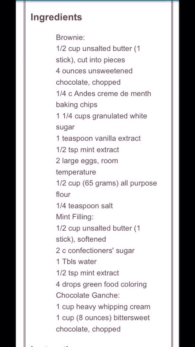 Diy Chocolate Mint Brownies ππππ©