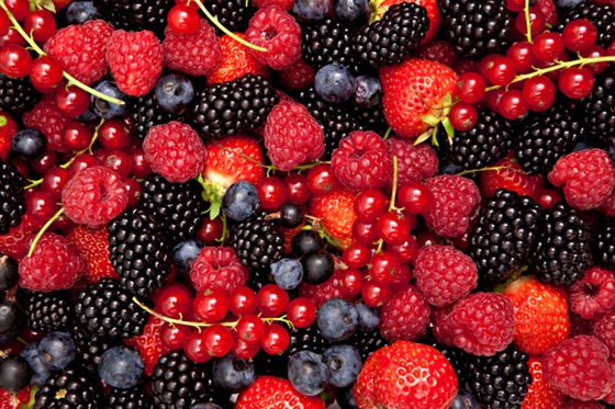 Berries are great at assisting in the removal of under eye bags