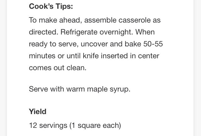 🍴Maple Breakfast Casserole! Sounds Yummy!🍴