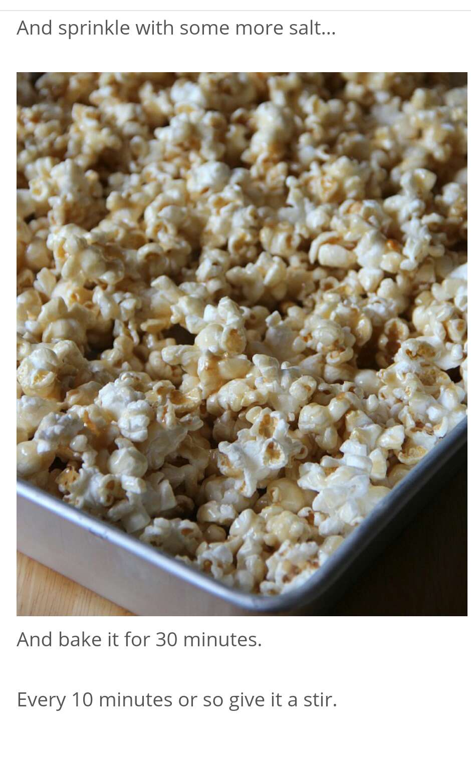 Salted Caramel Popcorn Recipe