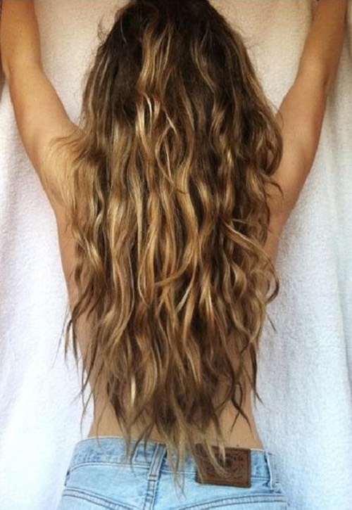 5. Do this to the rest of your sections of hair. Then once you wake up unpin your hair and you will have beautiful and natural beach waves!!