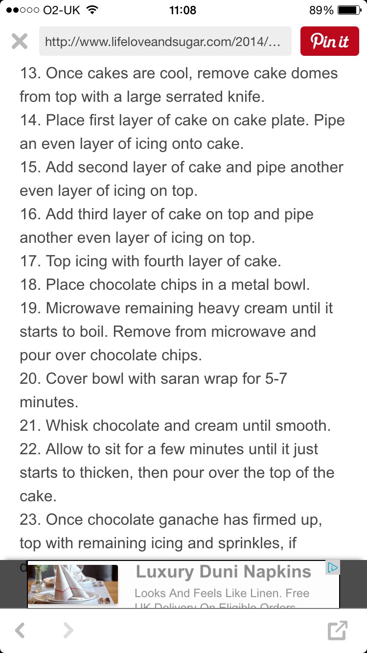 Nutella Chocolate Cake