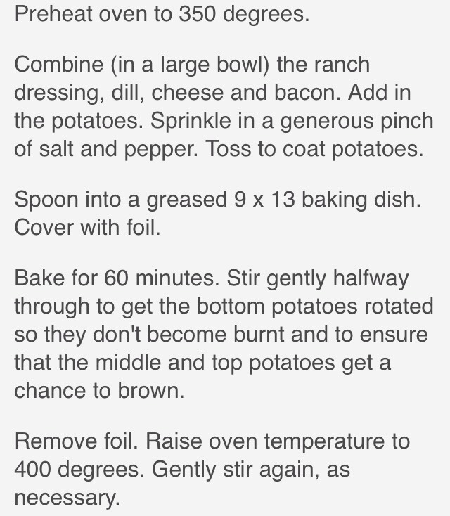 Roasted Ranch Potatoes With Bacon And Cheese