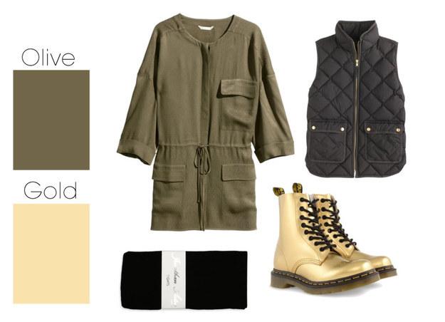 2. Olive & Gold