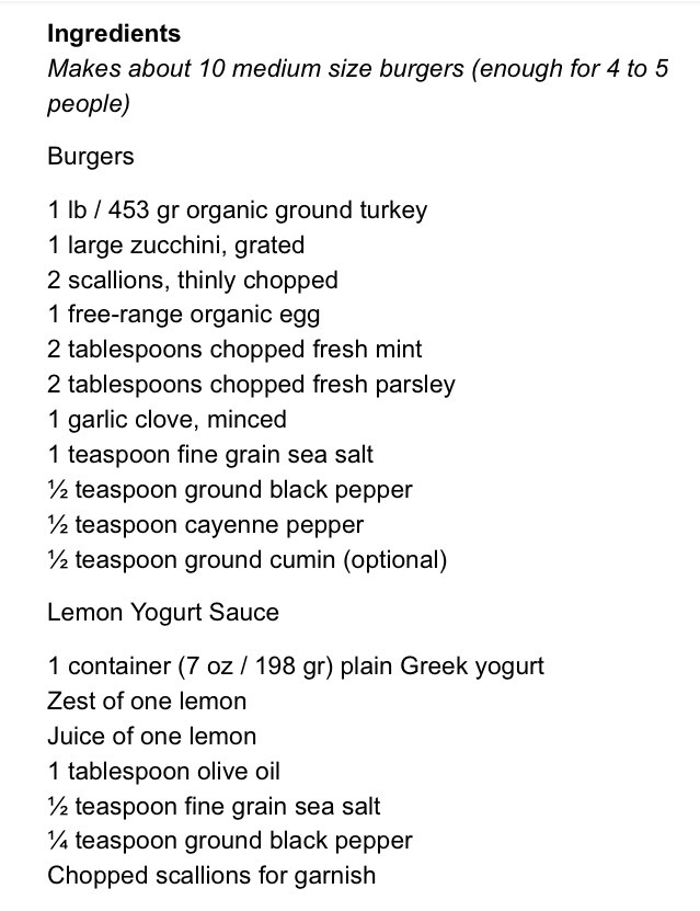 Delicious Zucchini Burgers with Lemon Yogurt Sauce