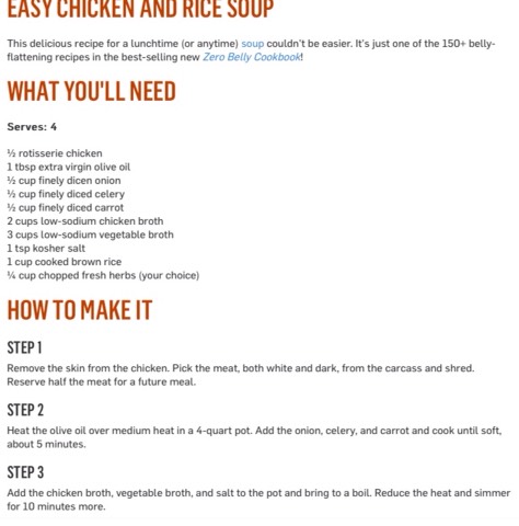 Easy Chicken And Rice Soup