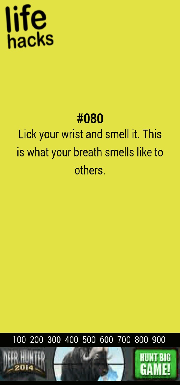 LIFE HACKS -PART 1