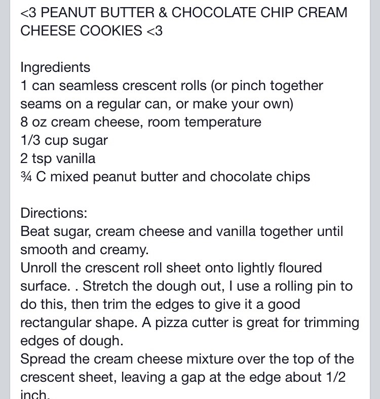 Peanut Butter And Chocolate Chip Creams Cheese Cookies 