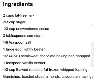 Delightful Gluten Free Chocolate Pudding