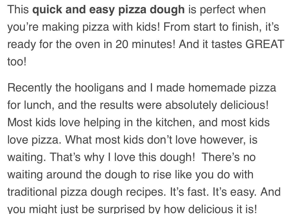 Quick And Easy Pizza Dough. Ready In 20 Minutes. Great For Baking With Kids, For Kids. 🍕👫