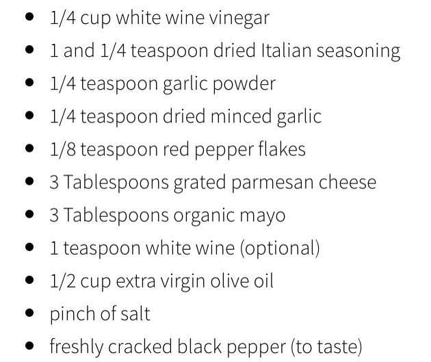 Creamy Italian Dressing